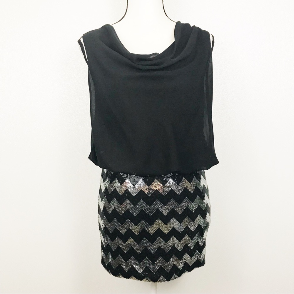Snap Sparkly Short Evening Dress